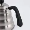 Potenciômetros de café Chaleira de gotejamento de café com termômetro de aço inoxidável Boca fina Gooseneck Pote de café despeje sobre gotejamento Chaleira de café 1L / 1.2L 231018