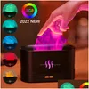 Essential Oils Diffusers Essential Oils Diffusers Flame Air Humidifier Usb Aroma Diffuser Room Fragrance Mist Maker Oil Difu Dhgarden Dh3Of