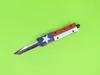 One Star Flag 7 Inch 616 Mini Automatisch Tactisch Mes 440C Zwart / Draadtrekmes Zink-aluminiumlegering Handvat EDC Zakmessen