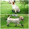 Vestuário para cães Sapatos à prova d'água Correias ajustáveis e protetores de sola antiderrapantes robustos Botas reflexivas para cães pequenos, médios e grandes