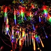 Strings 11,8 pouces LED String Light Économie d'énergie Haute luminosité Météore Douche Pluie Lumières pour Noël Fête de vacances Patio Décor