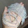 НАБОР Цепочек Herkimer Diamond с белыми бриллиантами в стиле барокко, граненый 2-4 мм, колье-чокер, браслетChains229G