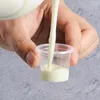 Einwegbecher Strohhalme Plastik schmecken klare Gläser Mini -Trinkglas für Gewürze Proben
