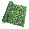 Decorative Flowers 50x50/50x100cm Artificial Ivy Privacy Fence Wall Screen Green Faux Leaf Plant Decoration For Home Garden Decor Outdoor
