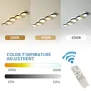 Ceiling Lights Modern Light Dimmable LED Fixture Remote Control 3FT Acrylic Linear Wraparound Dining (40W 3000-6500K)