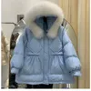 Womens Fur Faux Winter Women Down Jackets Clothing Female Real Collar Outerwear Hooded Parkas Puffer Coat White Duck Jacket 231017