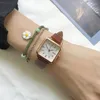 Armbanduhren, exquisite, schlichte, schicke, schlanke Damen-Quarzuhren, kleine Damen, lässige Lederuhr, zarte klassische Uhr