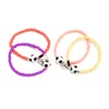 Bracelets de charme 2pcs mode perles de riz tissées à la main perlées football bracelet magnétique ensemble hommes et femmes couples accessoires de fête cadeau