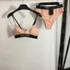 Buchstaben Damen Bikinis Bademode Badeanzug Badeanzüge Sexy Split Gepolsterte Bikini Badeanzüge Luxus Designer Sommer Strand Urlaub Push Up Badeanzug Biquini