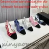 The latest fashion high-quality slippers women's designer shoes comfortable foot pads high-heeled shoes leisure outdoor distribution