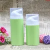 Groene lege airless pomp plastic flessen 50 ml 80 ml emulsiefles lotion op reizende cosmetische verpakking 10 stks / partij gratis scheepsgoederen Klbjd