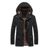 Men's Jackets Autumn And Winter Plush Washed Casual Jacket Mid Length Trench Coat Oversized