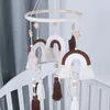 Mobiles Babybedje Mobiele rammelaar Speelgoed Handgemaakt Boho Rainbow Star Tapestry Bed Bell Wind Chime Rammelaars geboren Kids Kinderkamer Slaapkamer Decor 231017