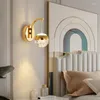 Wandlampen Fairy Noordse lamp Eenvoudige kristallen bubbel SCONCE Licht LED -armaturen voor huis in de woonkamer slaapkamer decoratief