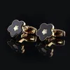 Boutons de manchette de chemise française à fleur d'or, boutons de manchette de chemise pour hommes, marque de mode, bouton de manchette de mariage, boutons de manchette AE587392977