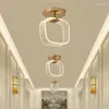 Plafondverlichting Moderne LED Lamp Creatieve Nodic Home Decor Voor Woonkamer Gang Hal Gangpad Garderobe Zwart Goud Lutres