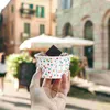 Disposable Cups Straws Cabilock 100pcs Polka Dot Paper Treat Dessert Bowls For Sundae Cake Ice Cream