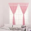 Gardin Magic Strap Blackout Curtain Punch-Free Star-Cutout Sheer Window Curtain för vardagsrum sovrum draperar enkla att installera TJ1620-2 231018