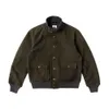Jaquetas masculinas MA-1 jaqueta para homens curto puro algodão single-breasted comandante estilo militar casaco masculino roupas vintage 231017