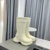 Designer Women Boots Classic Men And Women Winter Boots Martin Boots High Heels 6cm Rain Boots Rubber Winter Women Rain Boots Outdoor Shoes 35-46