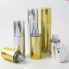 15ml 30ml 50ml Empty Gold Aluminum Airless lotion Pump Bottle 1OZ Silver Container 30ML Lotion Packaginggood Ucfnt