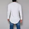 Long Sleeve T Shirt Men Cotton Casual Tshirt Streetwear Solid Color Slim Fit Fitness Clothing Mens Tee Shirts Top204u