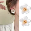 Ohrstecker Luxus Mode Frauen Französisch Retro Perle Weibliche Persönlichkeit Süße Blume 2023 Trendy Geschenk