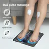 Massageador de pés elétrico ems almofada alívio da dor relaxar pés acupontos massagem esteira choque estimulação muscular melhorar a circulação sanguínea 231017