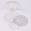 Ny modell falska ögonfransar förpackningsbox transparenta runda ögonfransar behållare med silverkort tomt paket fodral f531 ctcfo axmmh