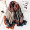 Design Brand Women Scarf Fashion Print Cotton Spring Winter Warm Scarves Hijabs Lady Pashmina Foulard Bandana Plaid GC2395