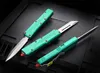 MT Exclusive Dessert Green Bounty Hunter Knife D2 Blade Black 6061-Alumnium handle EDC Camp Automatic Tactical Knives UT85