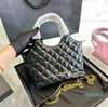 Designer-Damenhandtasche, Leder, Diamant-Hardware, goldene Schnalle, Matelasse-Kette, Umhängetasche, Umhängetaschen, großes Fassungsvermögen, Make-up-Etui, Reißverschluss-Verschluss, Tragetasche, 20 cm