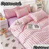 Set di biancheria da letto Classico doppio queen king size Piumino Er Lenzuolo piatto Federa Biancheria da letto per bambini Copriletti 230828 Consegna a domicilio Gard Dhwhl