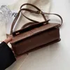 Cross Body Pu Leater Soulder för kvinnor och bAs Fasion Crossbody Bags Vintage Underarm Bag SquareCatlin_Fashion_Bags