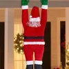 Decorazioni natalizie Buon Natale Babbo Natale Bambola appesa alla finestra Navidad Ornamento per albero di Natale Decorazione da parete per porta esterna di Natale Anno 231017