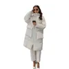 Frauen Daunen Parkas Winter Frauen Warme Mäntel Jacke Weibliche Koreanische Mode Länge Mit Kapuze Komfort Eleganz Casual Streetwear Kleidung 231018