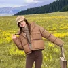 Damskie palenie parkas 2023 jesień zima Kobiety ciepła gęsta kurtka w stylu vintage w lupgy worka z długim rękawem żeńska bawełniana płaszcz harajuku top 231018