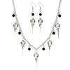 Chaînes Edgy Halloween Punk Skull Ghost Skeleton Collier - Pendentif pompon en métal original