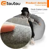 Stol täcker Otautau Bean Bag Cover Big Cotton Linen Lazy Beanbag Sofa Puff Relax Lounge Couch DD002 231018