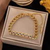 Chains HIYEE Hollowed Out Jewelry Design Watch Oval Necklace Bracelet Earrings Can Be DIY Women's Gift Giving Banquet Parties