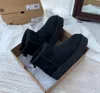 مصممة النساء الكلاسيكية المصغرة أحذية أستراليا Tazz Snow Boot Soede Slip-on Winter Band