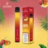 Original AIVONO AIM PLUS 800 Puffs Elektronische Zigaretten 550 mAh 3,2 ml Kapazität Einweg-Vape-Riegel 5% 2% 0% Verdampfer-Pod