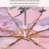 우산 여성 자동 이중층 유화 우산 열 단열 선 스크린 패션 트렌드 디자인 써니