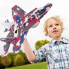 Flygplan Modle Electric Airplane Toy Rechargeble Throwing Foam Plane Flight Mode Glider Plane With Spinning Function Outdoor Flying Toys 231018