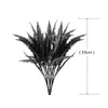 Decorative Flowers Artificial Halloween Plants Home Living Room Vase Decoration Outdoor Planter Black Plastic Green