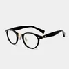 Lunettes de soleil Cadres Vintage Acétate Lunettes rondes Cadre Hommes Rétro Myopie Optique Prescription Lunettes Femmes Lunettes Corée