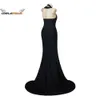 Villain Yzma Cosplay Costume Sexy Black Floor Length Dress Blue Hat Suit Adult Women Girls Halloween Party Costume Set Plus SizeCosplay