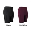 Active Shorts Women Home Gym Slim Fit Elastic Tummy Control High Waist Comfortable Cycling Breathable With Pocket Indoor Outdoor Yoga