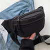 Bel Çantaları Göğüs Çantası Muz Kadınlar İçin Sling Crossbody Omuz Tuval Paketi Çalışma Kemeri Günlük Spor Yarım Ay Fanny 231017