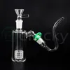 Nowy 14 mm 18 mm matryca Perc Glass Catcher Bubbler z J-Hooks Adapter J Hooks Szklane rury i zestawy do miski z szklaną miską do palenia